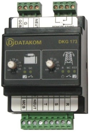 DKG - 1 73 DIN RAIL MOUNTED ATS CONTROLLER WITHOUT DC SUPPLY